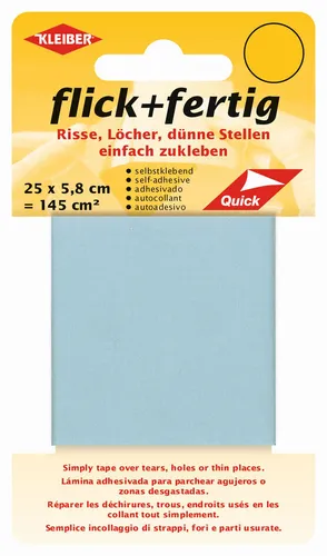 KLEIBER Reparatur-Set Flick + Fertig eisblau selbstklebend
