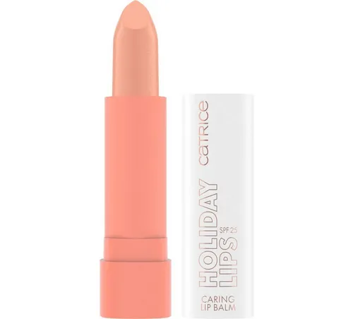 Catrice Lippenbalsam Holiday Lips Caring Lip Balm, 3-tlg., Zart getönter Look, pflegt mit Kokosnussöl, LSF 25, vegan.