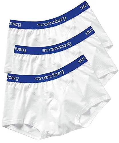 stroendberg Herren Boxershorts 3er-Pack, komfortable Unterwäsche in Weiß