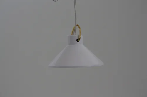 Kahlert Hängelampe Metallschirm weiß10520 Ø30mm