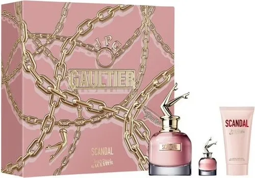 Jean Paul Gaultier Scandal Eau De Parfum Spray 80ml Set - Luxuriöses Eau de Parfum Set von Jean Paul Gaultier, ideal als Geschenk für besondere Anlässe. Mit 80 ml Duft und 2 weiteren Artikeln für ein komplettes Pflegeerlebnis.