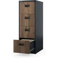 Jan Nowak Hängeregistraturschrank V004A - Vertikale Büro-Aktenschränke mit 4 abschließbaren Schubladen, pulverbeschichtet und aus robustem Stahlblech für langlebige Sicherheit und Ordnung im Büro.