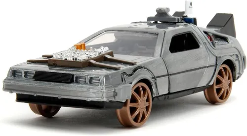 JADA 34786 MINIATURE TIME MACHINE RAIL VERSION BTTF 3 GREY 1/32