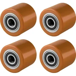 Stück Hubwagenrollen Polyurethan 80 x 70 mm - Paletten- & Hubwagenräder mit langlebigen Polyurethan-Rädern, ideal für raue Böden und verschiedene Untergründe. Geringer Abrieb und Rollwiderstand für optimale Laufeigenschaften.