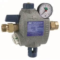 SYR FüllCombi BA DN20 662820000 mit Wärmedämmschale - Zubehör für Klima & Heizen, automatisierte Befüllung von Heizungsanlagen mit regulierbarem Druck und integrierten Schmutzfänger für effiziente Nutzung.