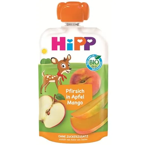 HiPP Bio Quetschie Pfirsich in Apfel Mango