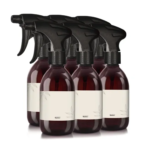 Produktbild Oputec 6 x 300ml Sprühflaschen aus Kunststoff braun, Pflanzen, Blumen, Reinigung