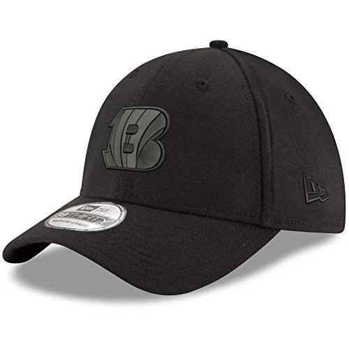 New Era 39Thirty Stretch Cap - NFL Cincinnati Bengals - S/M - Offiziell lizenziertes 39Thirty Stretch-Fit Cap in stilvollem Schwarz, ideal für Fans der Cincinnati Bengals und bequem im Alltag.
