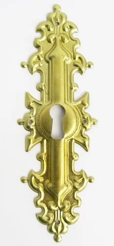 Beschlag Messing Türbeschlag Schrankbeschlag Schublade antik