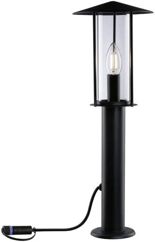 Paulmann 94322 Plug & Shine LED Außenleuchte Poller Classic - IP44 Außenleuchte für den Garten, dimmbar mit warmweißem Licht (3000 K) und bis zu 80% Energieeinsparung dank moderner LED-Technik.