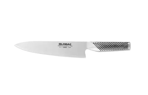 Global G-02 Küchenmesser 20 cm - Hochwertiges Küchenmesser aus Edelstahl, ideal für präzises Schneiden und müheloses Hacken in der Küche.