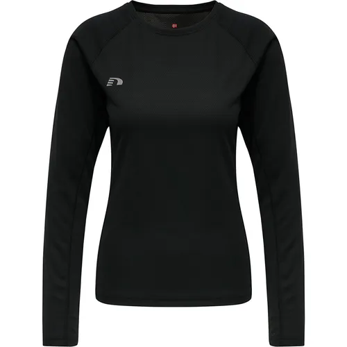 newline Women's CORE Long Sleeve Running T-Shirt, Schwarz, L - Sportshirts mit Airflow-Technologie für optimale Atmungsaktivität und Feuchtigkeitsmanagement – ideal für aktive Frauen.