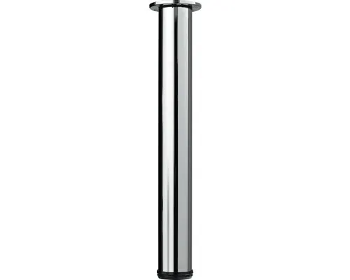 Tischbein Ø76 mm verchromt 700-1100mm - Möbelteile mit einer Belastbarkeit von 150 kg, ideal für stabile und langlebige Tischlösungen in jedem Raum.