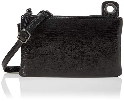 Tom Tailor Denim Damen Aila Umhängetasche, Schwarz