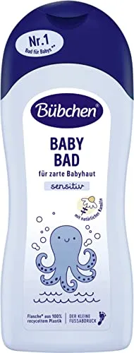 Bübchen Baby Bad, 1000 ml – milder cremig-weicher Schaum für Babys, pflegendes Kinderbad zur sanften Reinigung zarter Babyhaut, ohne Silikone