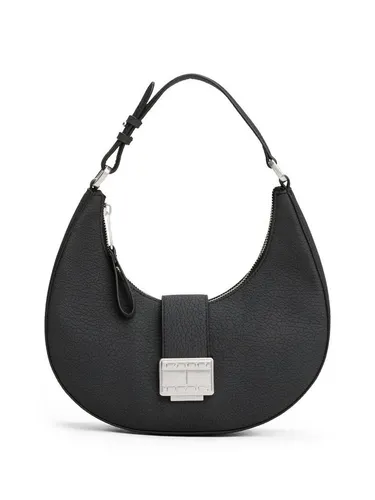 Tommy Jeans Schultertasche TJW CRUSH SHOULDER BAG, Damen Hobo, Umhängetasche, Tragetasche mit Logo-Schmuckelement