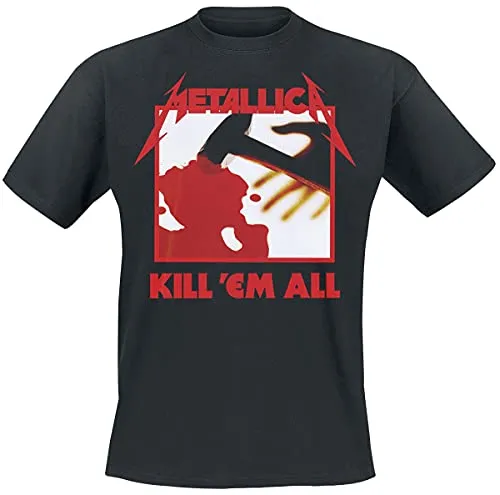 Metallica Kill 'Em All Männer T-Shirt schwarz M 100% Baumwolle Band-Merch, Bands
