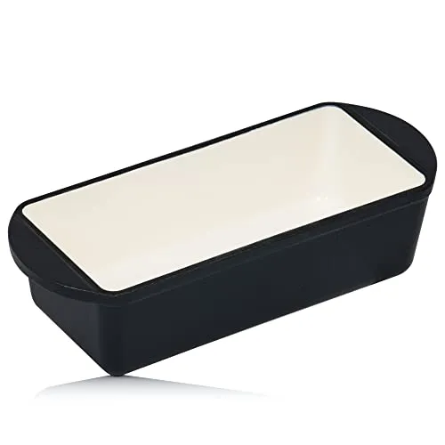 Mahlzeit Gusseisen Auflaufform eckig 1,6 Liter | Blue Berry - Auflaufform aus Gusseisen, ideal für gleichmäßiges Garen und vielseitig einsetzbar in Küche oder beim Grillen. Perfekt für Braten, Schmoren und Backen.