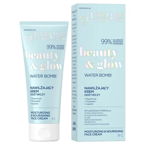 Beauty & Glow nawilżający krem odżywczy 75ml Eveline Cosmetics 5903416028086