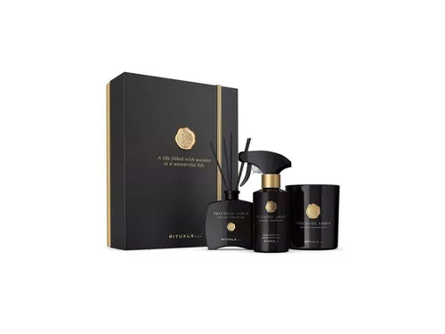Rituals Private Collection Precious Amber Geschenkset L - Entdecken Sie das Rituals Precious Amber Geschenkset L, ideal für besondere Anlässe. Es enthält eine Duftkerze und Mini-Duftstäbchen, die jeden Raum in eine Wohlfühloase verwandeln. Perfekt zum Verschenken oder für sich selbst.