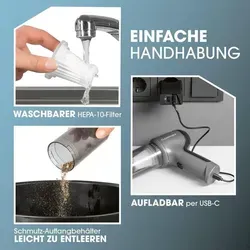 CLEANmaxx Akku-Handstaubsauger