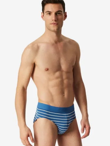 Schiesser Herren 3 Pack Slips aus Bio Baumwolle - Herren-Slips, angenehm weich und formstabil, mit Logo-Webgummibund und bequemen Beinausschnitten für höchsten Tragekomfort.