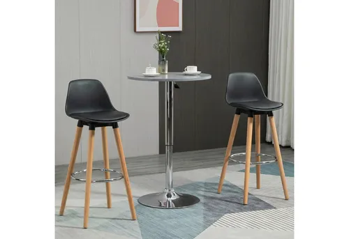 HOMCOM Barhocker 2er Set – Gepolstert und Modern von HOMCOM
