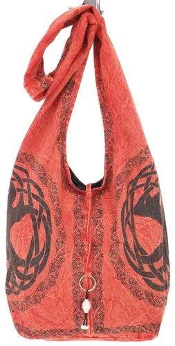 Boho Tasche, Ethno Shopper mit keltischem Druck, bedruckter Schulterbeutel, Sch