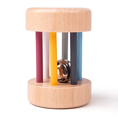 Bigjigs Toys Wooden Roll Rattle
