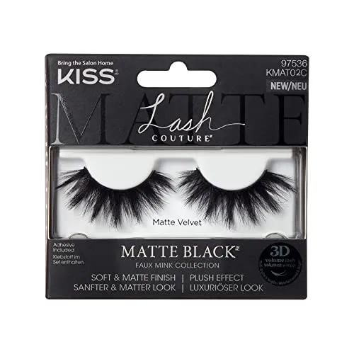 KISS Lash Couture Matte Black Collection Lashes - Matte Velvet