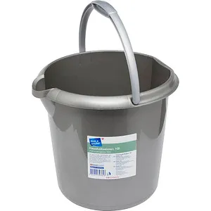 flink & sauber Putzeimer 10,0 l grau 4305615393643 in grau von flink & sauber