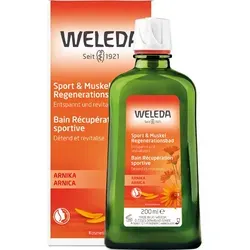 WELEDA Sport und Muskel Regenerationsbad Arnika 200 ml - Arzneimittel zur schnellen Regeneration von Muskeln, ideal nach dem Sport für ein entspanntes Körpergefühl.