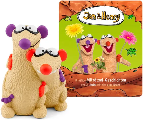 tonies Hörfiguren für Toniebox - Jan und Henry, 8 Rätsel und 2 Lieder, fördert Kreativität und Fantasie für Kinder ab 3 Jahren, Spielzeit ca. 43 Minuten