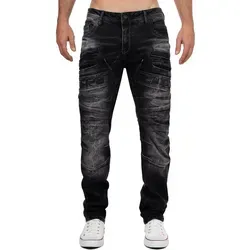 Cipo & Baxx Regular-fit-Jeans BA-CD491 Bikerstyle in orange von CIPO & BAXX