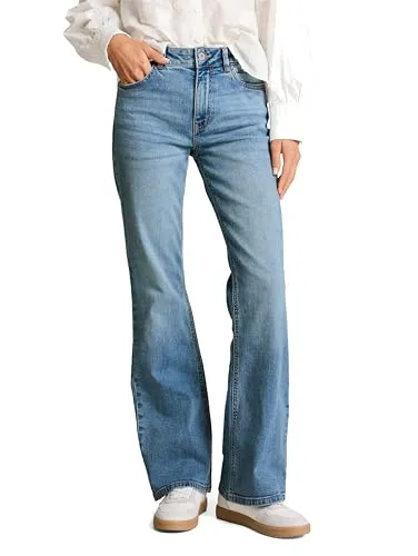 TTSTELLA Bootcut Jeans – High Waist im Five-Pocket-Style - Stylische Bootcut Jeans mit hohem Bund und leichtem Stretch-Anteil für optimalen Tragekomfort. Praktische Taschen und Gürtelschlaufen machen sie zum idealen Begleiter für jeden Tag.