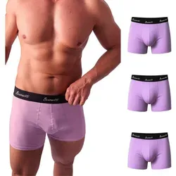 Benonetti Boxershorts weich, langlebig & atmungsaktiv, kein Aufrollen (3 Paar, 3-St., Packung, 3er-Pack) Mit Komfortbund und Logo, ohne kratzenden Zettel rosa XL