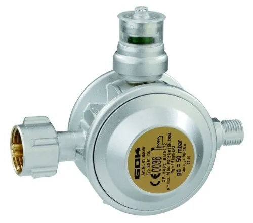 GOK Gewerberegler für Propan Gasflaschen, Variante:50 mbar