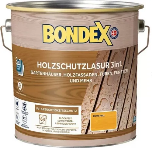 Bondex Holzschutzlasur 3in1 außen, 4L