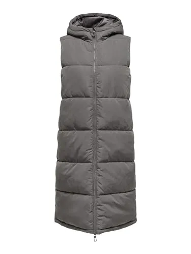 ONLALINA Long Waistcoat OTW NOOS - Funktionsjacken für den Herbst und Winter, warm und stylisch mit hochwertiger synthetischer Füllung und seitlichen Taschen für zusätzlichen Komfort.
