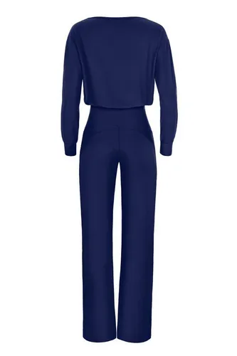 Winshape Jumpsuit JS101LSC Functional Comfort blau XL - Jumpsuit in Größe XL, gefertigt aus 85% Polyester und 15% Elasthan, bietet maximalen Komfort und Bewegungsfreiheit. Ideal für lässige Freizeitlooks.