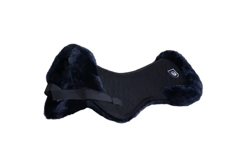 CHRIST Ultra Sattelpad mit Rand - Sattelpads für optimalen Komfort, wirbelkanalfrei mit echtem Lammfell für beste Anpassung und Maschinenwaschbarkeit.