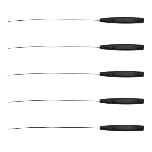 Produktbild ECSiNG 5 Stück 12,5 Cm Hörgeräte-Reinigungsstab Hörgeräte Reinigungsbürste Langer Hörgeräte-Drahtschmalz-Entferner Reinigungszubehör Otoplastik Entlüftungsreiniger für Schallschläuche