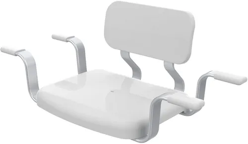 Badewannensitz BISCHOF, weiß, ergonomisch & TÜV geprüft - Behinderten-Bedarf: Ergonomischer Badewannensitz mit Rückenlehne, rutschfest und bis 150 kg belastbar. Ideal für sicheres Baden von bewegungseingeschränkten Personen.