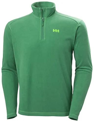 Helly Hansen Daybreaker 1/2 Zip Fleece malachite (486) L - Outdoor Freizeitjacke für Herren, atmungsaktives Polartec-Fleece mit halbem YKK-Reißverschluss, ideal für Komfort und Funktionalität das ganze Jahr über.