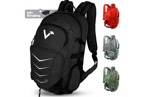 Valkental Wanderrucksack Fahrradrucksack & Outdoor Rucksack (2-tlg), wasserdicht & atmungsaktiv 22 L