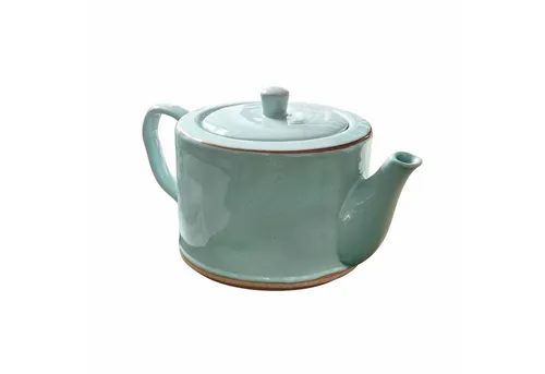 LOBERON Teekanne Biarr - Handgetöpfert, mediterraner Charakter, spülmaschinenfest und nachhaltig, ideal für Tee und andere Getränke