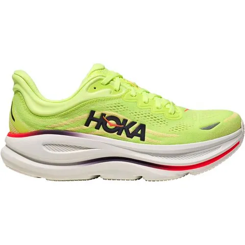 HOKA Herren Laufschuhe BONDI 9 – Ultragedämpft und bequem - Der Bondi 9 bietet maximale Dämpfung und ein weiches Laufgefühl für deine täglichen Läufe. Mit atmungsaktivem Obermaterial und robuster Sohle für besten Komfort und Halt.