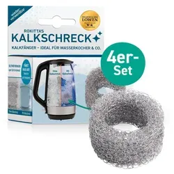 ROKITTAS Kalkschreck 4er Set aus Edelstahl – Effektiver Kalkschutz für Wasserkocher