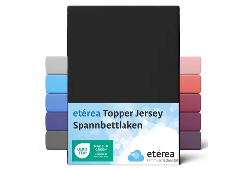 etérea Himmlische Qualität Spannbettlaken etérea Comfort Jersey Topper Spannbettlaken, Jersey, Gummizug: rundum, (1 Stück)