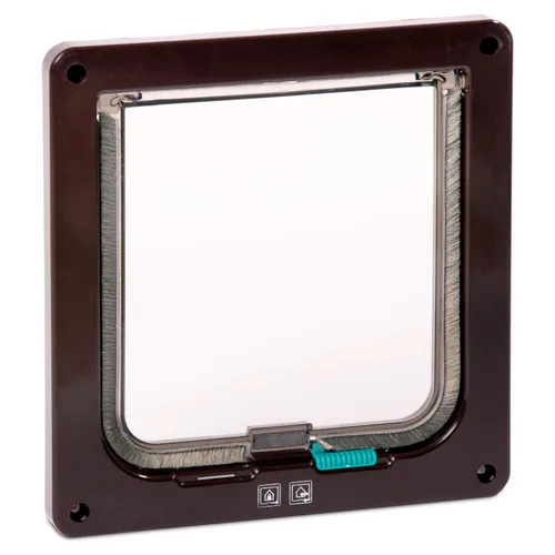 Karlie Katzentür 2-Wege braun 20x19,2 cm Haustiertür mit Durchgang